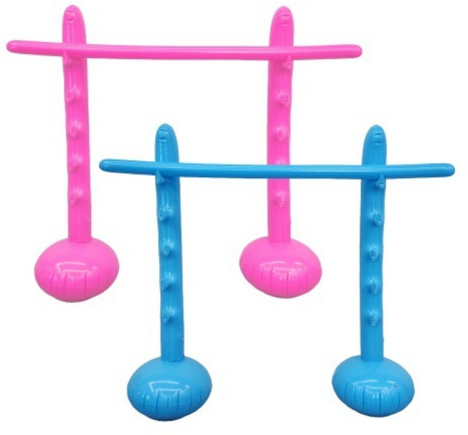 PVC 림보 게임 풍선 어린이 유치원 체육 놀이수업, 핑크, 1개