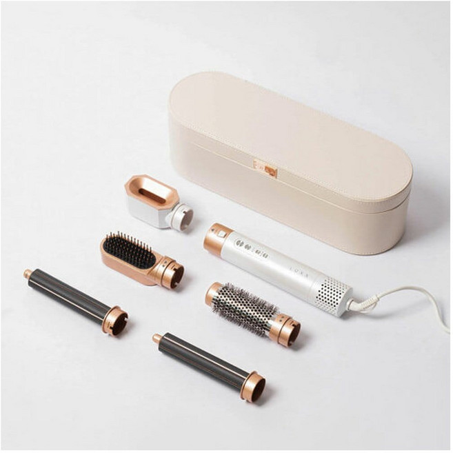 LUXX 럭스 에어 프로 멀티 스타일러 (본체+롱배럴2+볼륨브러쉬+스무딩브러쉬+드라이어) LUXX AIR PRO2 / 사은품, 화이트, 본상품선택