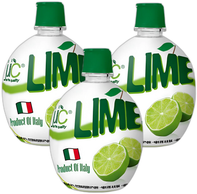 비타라임 5배농축 라임농축액 이탈리아 프리미엄 라임즙, 3팩, 200ml