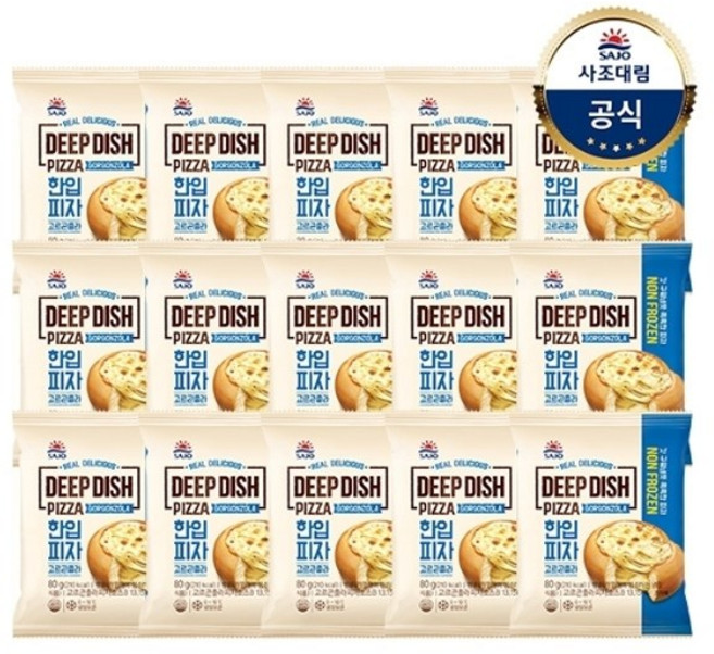 사조대림 [대림냉장] 한입피자 고르곤졸라 80g x15개, 15개