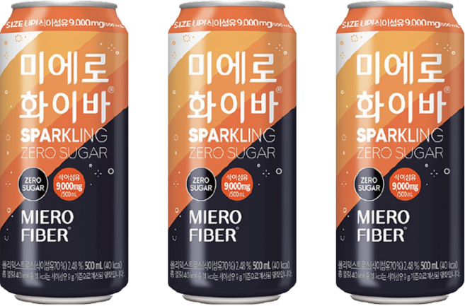 미에로화이바 스파클링제로슈가 캔, 500ml, 24개