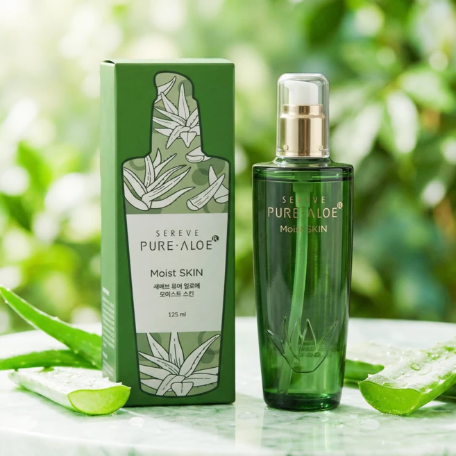김정문알로에 세레브 퓨어 알로에 모이스트 스킨 125ml, 1개 - 쿠팡
