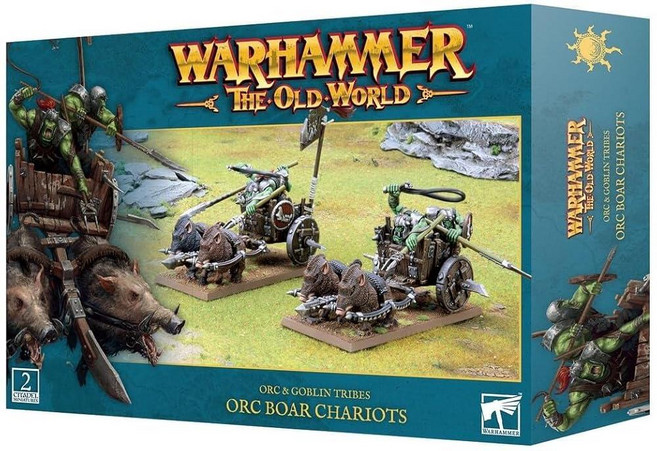 Warhammer Games Workshop The Old World Orc & Goblins: Boar Chariots 09-07 217316