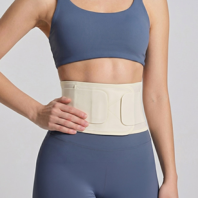 코지스 부드러운 허리보호대 허리복대 압박밴드, 아이보리, 1개