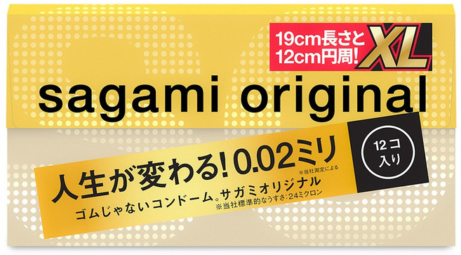 Sagami Original 0.01 潤滑型 保險套, 1個, 相模002 XL（12入/盒）