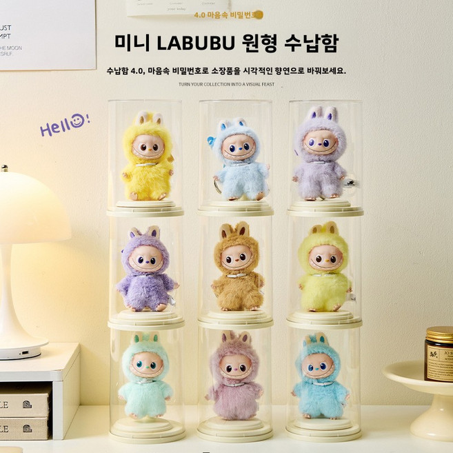 360도 회전 투명 피규어 케이스 인형정리함 인형정리 인형보관 인형선반 인형진열장 인형전시장 인형전시함 인형진열대 인형 전시함 인형 전시 선반 인형 전시장 인형 정리함 미니피규어전, 1개