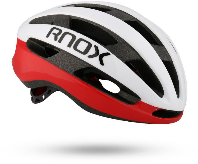 【無品牌】-RNOX瑞納斯一體成型公路自行車頭盔男女通用專業自行車頭盔 KP, 白紅