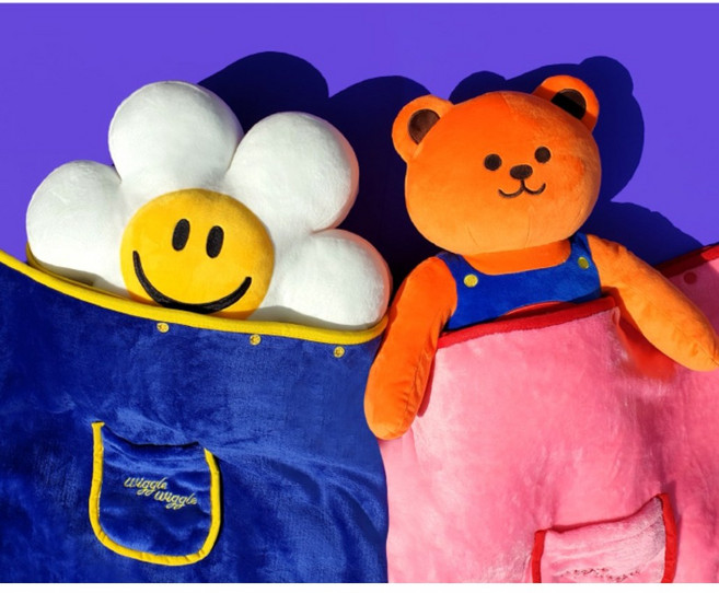 위글위글 무릎 담요