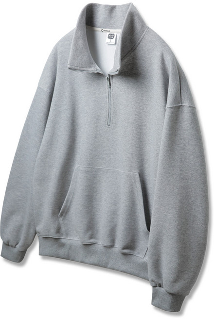 앨빈클로 무지 비슬론 반집업 오버핏 맨투맨 MAR648 (6 COLOR)