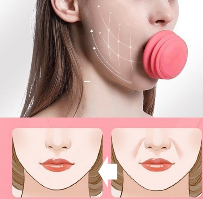 팔자주름마우스피스 돌출입교정 턱근육이완패치 주걱턱교정기 팔자마우스피스 팔자주름피스, 1개, 2세대핑크