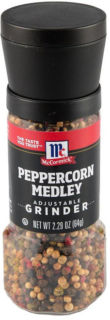 McCormick Peppercorn Medley 조절 가능한 그라인더 64.9g(2.25온스), 64g, 1개