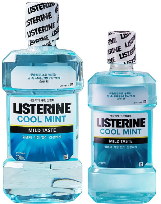 리스테린 쿨민트 마일드 750ml + 250ml, 1개