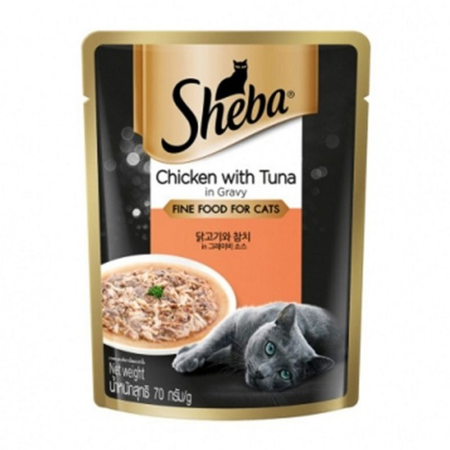 고양이 닭고기 참치 70g 1P 반려묘 습식 파우치 사료 고양이파우치간식 고양이습식간식, 없음, 상세설명 참조