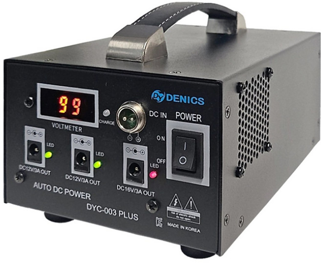 데닉스 보조배터리 DYC-003 DC12V/DC16V 3A 엘프반주기 포터블앰프용 국산 DYSM, 999박스, 블랙