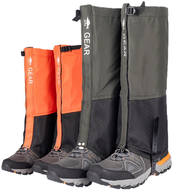 스패츠 작업용 각반 뱀각반 방수 등산용 다리토시, 블랙XL