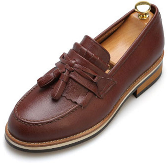 가죽세피 라바커버창 방울로퍼 와인브라운 수제화 로퍼_RFS378