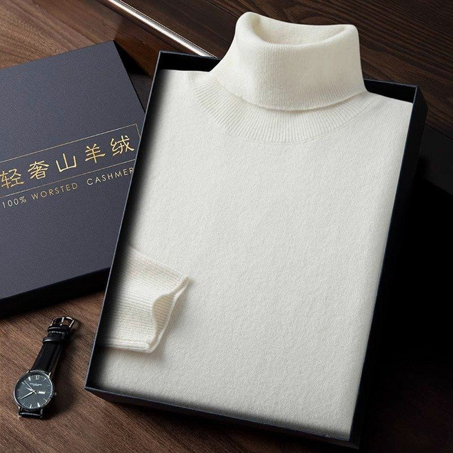 남성 캐시미어100 터틀넥 목폴라 니트 모크넥 스판 반폴라 목티 스웨터 겨울
