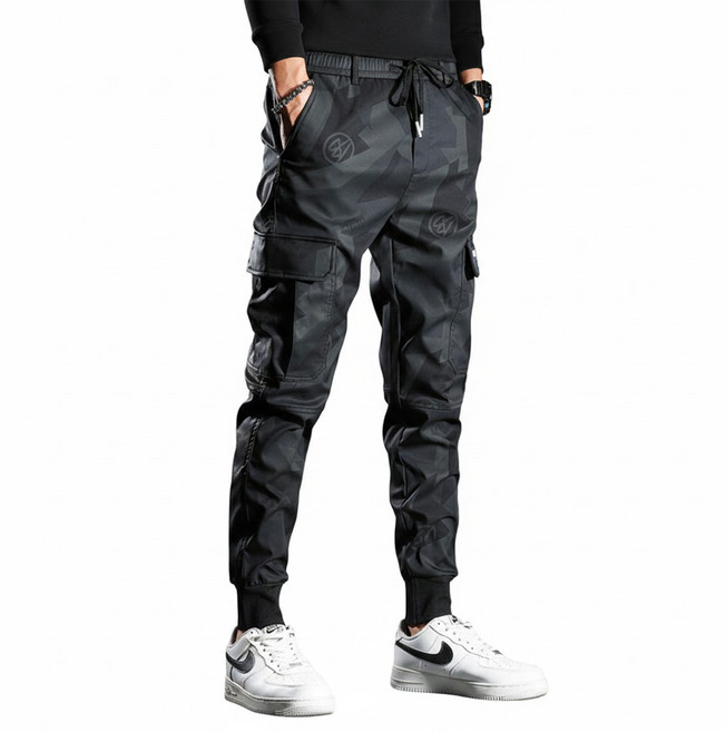 차쿠 남성 봄 여름 밀리터리 조거 팬츠 카고 바지
