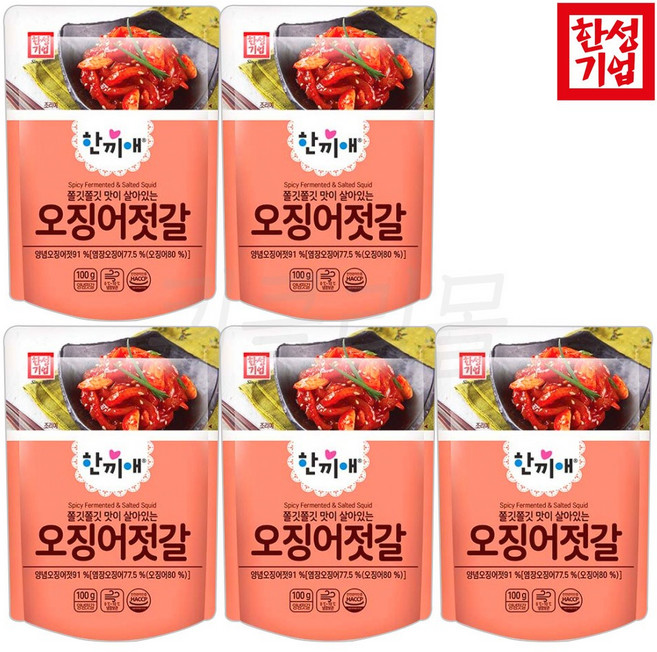 기타 한성 한끼애 오징어젓갈 100g x 5개