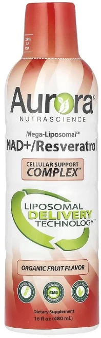 오로라뉴트라사이언스 Mega-Liposom 레스베라트롤 과일맛 480ml(16fl oz), AUN64823, 1개 - 쿠팡