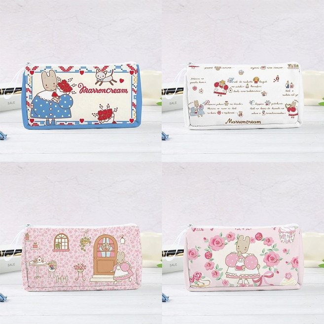 24종 산리오 마론크림파우치 고전 카드 지갑 마론크림 파우치 가방 레트로 나란히 볼체인 필통, FREE, 18