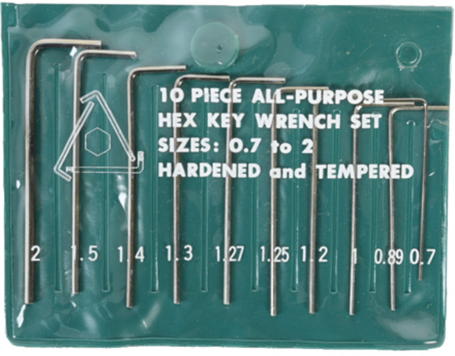 삼정정밀 L렌치세트(SCM) 극소(0.7~2.0mm)10P, 1개