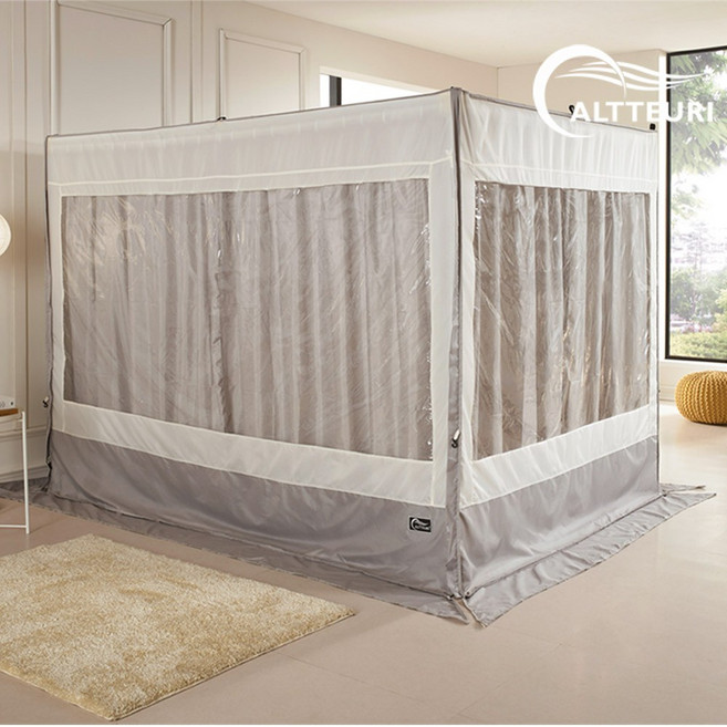 알뜨리 소프트 사각 난방텐트+투라인프레임 커튼형세트