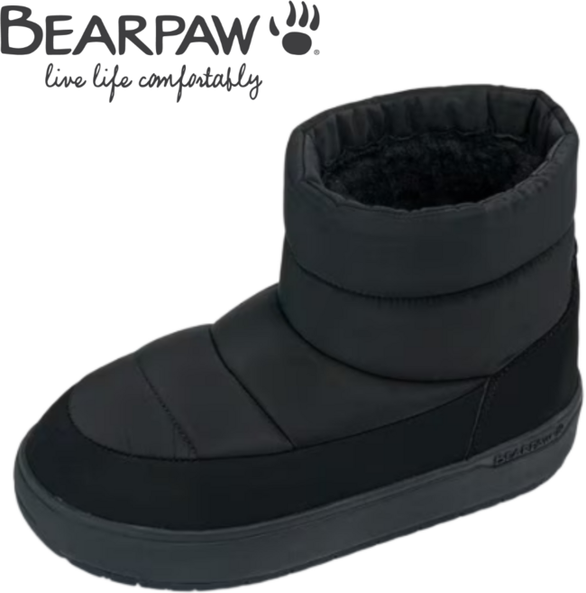 백화점 상품 베어파우 여성 패딩부츠 양모 퍼안감 겨울 방한 한파 출근 일상 따뜻한 신발