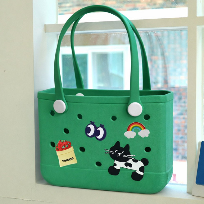 봄봄 실리콘 수영장 목욕 방수가방 + 파츠 4종세트, 방수가방 그린