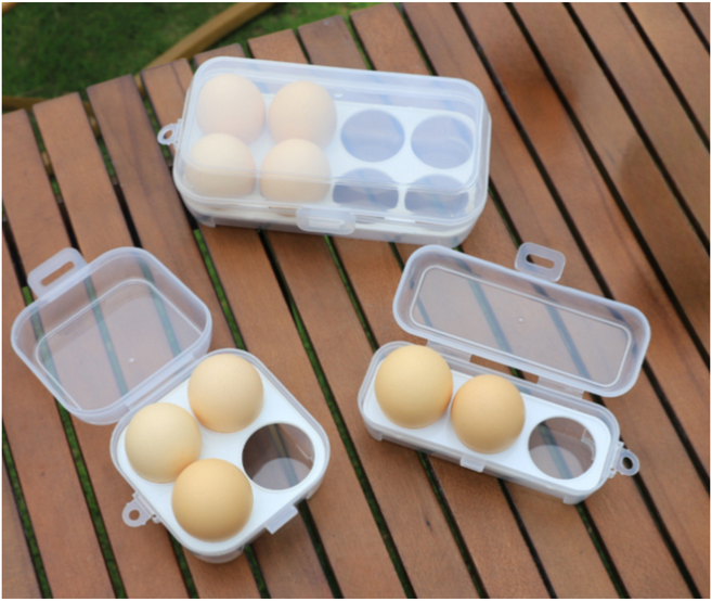아티로 휴대용 캠핑용 계란 케이스 보관함, 1개