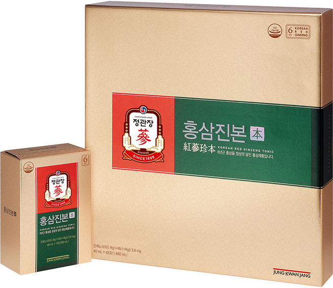 정관장 홍삼진본 40ml x 42포 5박스, 1.68L, 5개