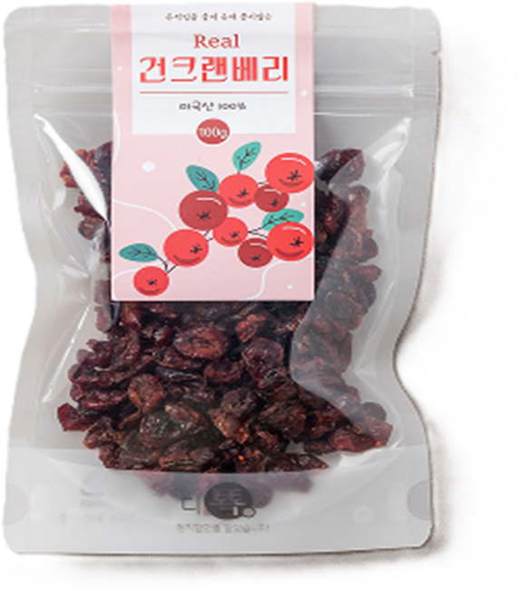 끈적임을 줄인 건크랜베리100g, 1개, 100g