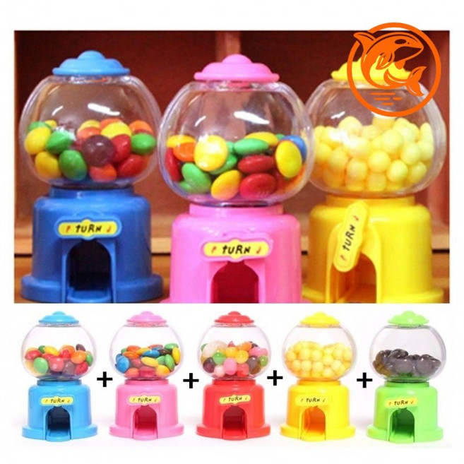 아이들 간식 뽑기기 미니 캔디 자판기 재미있는 간식 자동판매기 5개 어린이 장난감 과자 뽑기기, 1개