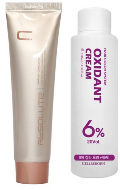 에비뉴쉬에뜨 앱솔루트 컬러링 크림 염색제 120g + 산화제 100ml, light tan, 3개