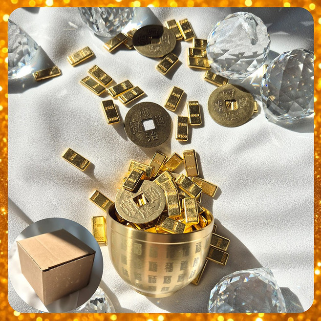 모로하이 황동 백복 항아리 4종세트 백복컵 풍수항아리 백복잔