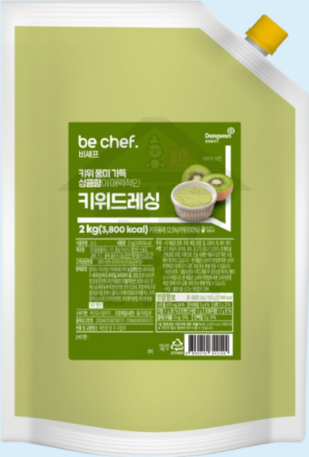 동원 홈푸드 비셰프 키위드레싱 2kg, 1개