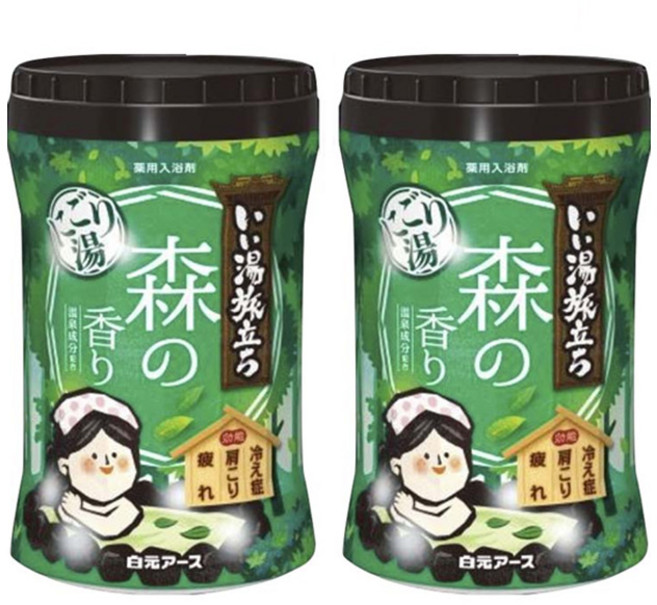 하쿠겐어스 좋은 온천 여행 니고리 탕 숲 향, 2개, 600g