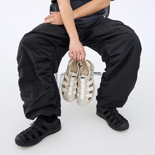 [정품아닐시3배보상] 비에스큐티바이클래시 GO45 로크린 메쉬 스포츠 샌들 - BLACK