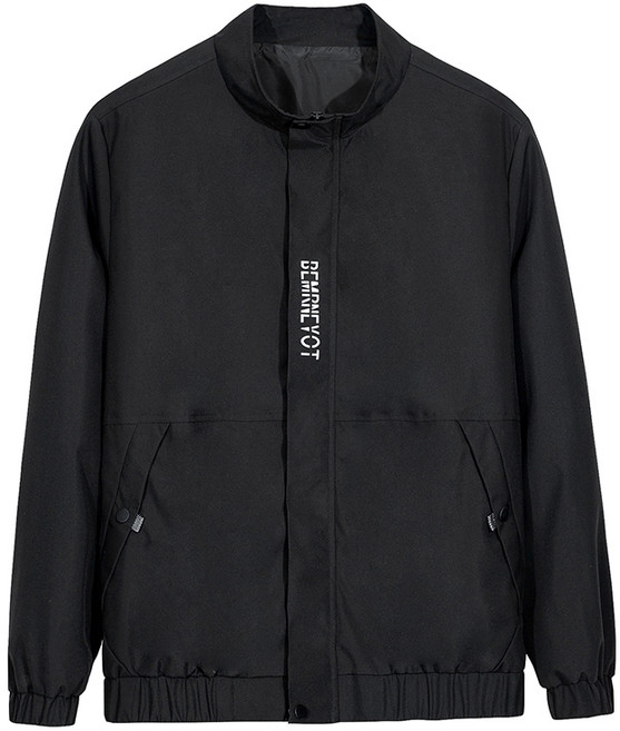 男生外套 防風外套 連帽外套 防潑水外套 薄外套 運動外套 機能外套秋天外套 黑色（普通款防风外套不是冲鋒衣）