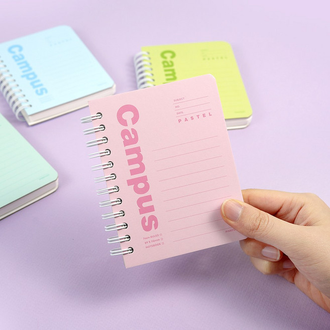 파스텔 캠퍼스 합지수첩 4종 1세트, 1개