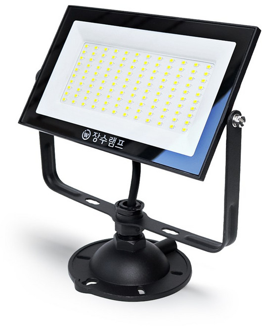 장수램프 LED 투광등 50W 실외간판 투광기 천장등 창고등, 블랙, 주광색, 1개