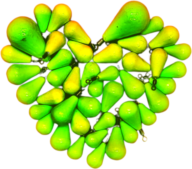 안낚하세요 물방울 야광 봉돌 쭈꾸미 문어 갑오징어 스위벨 싱커 고리 도래추, 18호(63.8G) 4개, 1개