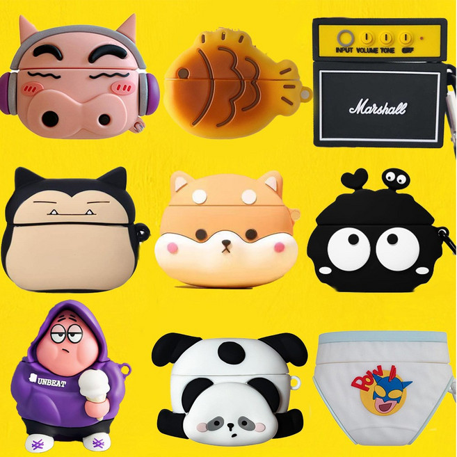 (당일발송)에어팟 4세대 귀여운 실리콘 케이스, 에어팟 4세대, 27.맥스부리부리, 1개