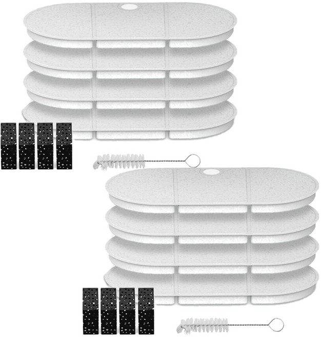 헤이홈 반려동물 깨끗하게 5중필터 펫 정수기 필터, 2세트