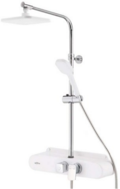 Haatz 뉴오발 선반형 해바라기 샤워기 화이트 RSFC-N231PW, 4개, WHITE