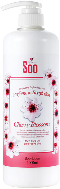 [청정미인] Soo 바디로션(체리블라썸), 1L, 1개