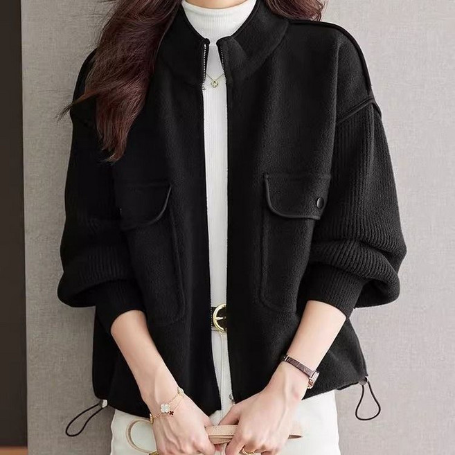 Neirny 여성 야구 점퍼 봄가을 간절기 예쁜 코트 데일리 패션 오버핏 심플 캐주얼 루즈핏 야구복 아우터 바람막이 재킷