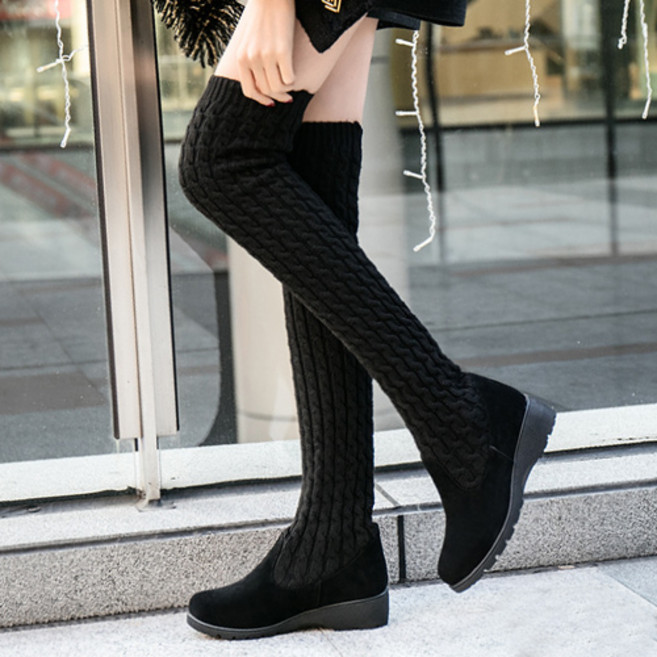 니트 스판 삭스 롱부츠 CS042Z