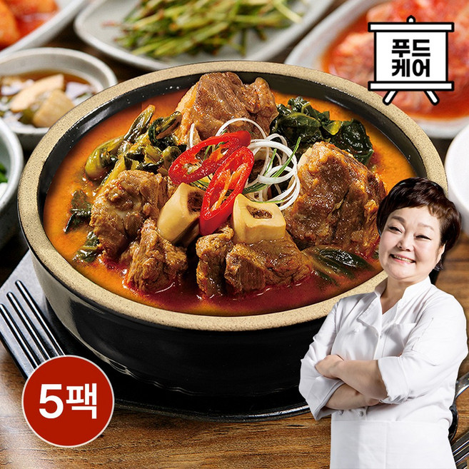 든든한끼 빅마마이혜정의 얼큰우거지갈비탕, 5개, 500g