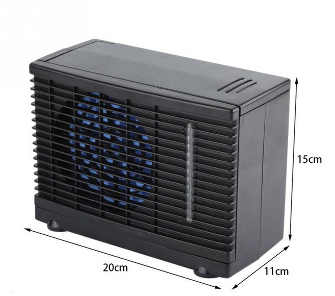 에어컨 팬 증발 물 냉각기 팬 자동차 트럭 가정용 공기 사무실용 12V 30-60W, 한개옵션0